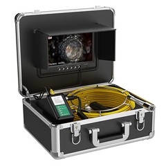 1000TVL Drain Sewer Camera 512hz Self-leveling DVR Pipe Inspection Camera 20m