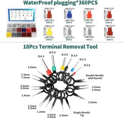 812Pcs Pin Connector Kit with Crimping Pliers &ndash; Terminal Pin 1/1.5/1.8/2/2.2/2.3
