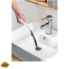 2-Piece Flexible Drain Brush Sink Unblocker Elastic Hose Pipe Straw Cleaning &hellip;