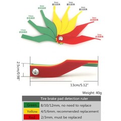 Car Brake Pad Scale Thickness Gauge Brake Block for Protection Tool Feeler Detec