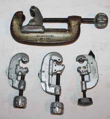 4 RIDGID & CRAFTSMAN Tubing Cutters No. 20, 15, 10 and 9-5533