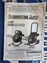 Hydrostar Drain Monster with 50 ft Cable Item 61856