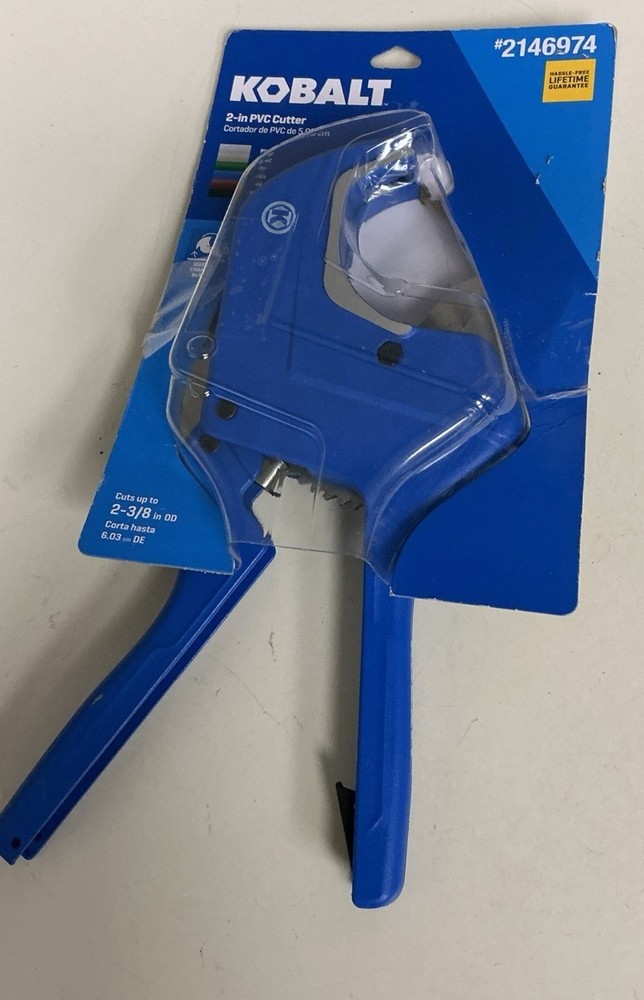 Kobalt 2&rdquo; PVC Pipe Cutter Ratcheting Tool #2146974 Open Box New Unused
