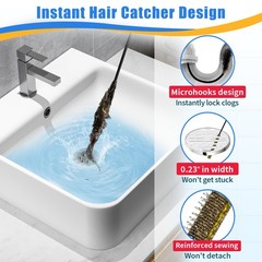 30 Inches Drain Snake Hair Drain Clog , Upgraded Anti-break Metal Sink Snake &hellip;
