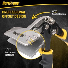 3 Inch Offset Hand Seamer, Sheet Metal Bending Pliers for Roofing, Siding, HV&hellip;