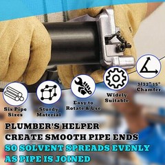 Plastic Pipe Reamer Deburring Reed Tool PP CPVC ABS PVC Chamfer Tool 1-1/4 to 4&Prime;