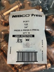 PROPRESS NIBCO VIEGA QTY (30) 3/4&Prime; PRO PRESS COPPER FITTINGS *MADE IN USA GER*