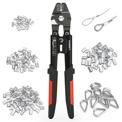 Sanuke Wire Rope Crimping Tool for 3/64 1.0mm, 1.2mm, 1.5mm, 2.0mm, Silver