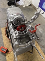 RIDGID 535, 1/8&Prime; to 2&Prime; Pipe Threader w 811A DIE HEAD, Cart & Foot Pedal *VIDEO*