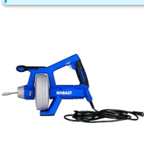 KOBALT 25-ft Corded Auto-Feed Drain Auger #4891703 1/4 Inch