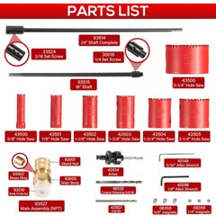 08350 DM3MECH Mechanical Hot Tapping Machine Kit for NPT with Hole Saws & Arbor