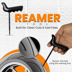 Tubeless Tire Gun Puncture Repair Kit with Mushroom Plug for Tyre Punctures a&hellip;