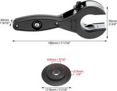 Ratcheting Tubing Cutter 5/16 to 1-1/8 Adjustable Pipe PVC Copper Tool