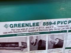 Greenlee 859-4 PVC Plug Set for 2 in. to 4 in. for PVC Conduit Pipe Bender