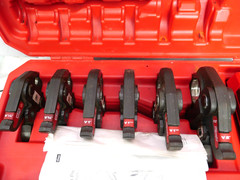 MILWAUKEE 2773-22 M18 FORCE LOGIC PRESS TOOL KIT 1/2&Prime; to 2-1/2&Prime; USED COPPER JAWS