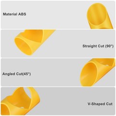 6x Pipe Insulation Cutting Guide Kit 15-53mm Foam Tube Cutter HVAC Plumbing Tool