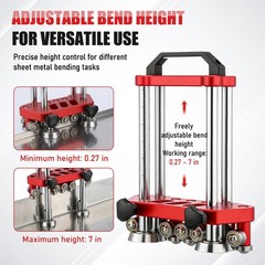 Metal Roller 2 Station Bender Roofing Tools Fabrication 0-100&deg; Bending Range &hellip;