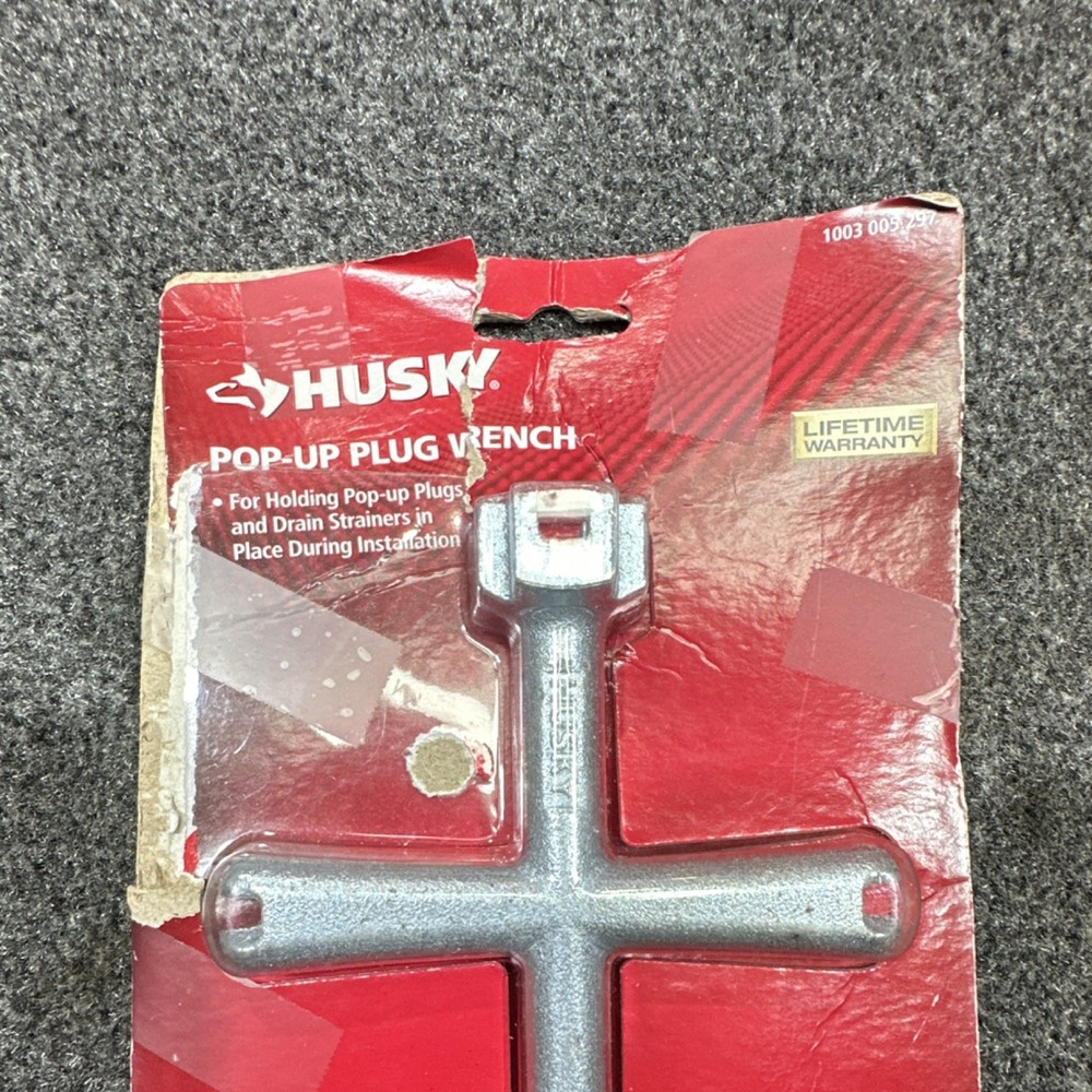 Husky Pop-Up Plug Wrench for Drain Strainers & Pop-Up Plugs 1003 005 297