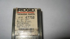 RIDGID 47750 1&Prime;-2&Prime; ALLOY STEEL RIGHT HAND DIES used teeth in nice shape