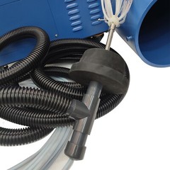 220V Air Pipe Cleaning Machine Bend Pipe Dust Removal Flexible Suit 1.9-7.8in