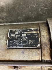 Used Rigid No. 700 Model A Pipe Threader Ser. 1007807 115V 14A