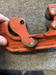Lot of 2 Ridgid Pipe Cutters No.134 No.1 1/8 to 1-1/4 1-1/8 to 4-1/2