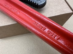 RIDGID 24&Prime; Straight Pipe Wrench Heavy Duty The Ridge Tool Co Made-in-USA Vintage