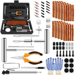 Solid Stainless Steel Tire Repair Kit- 110 PCS Tire Repair Tool with Plugs fo&hellip;