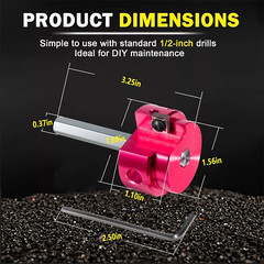 PPR150 PVC Pipe Reamer For Reaming 1-1/2&Prime; Schedule 40 PVC, CPVC, ABS Fittings