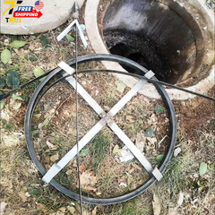 Heavy Duty 30M Sewer Drain Snake Tool Manganese Steel Manual Outdoor Use
