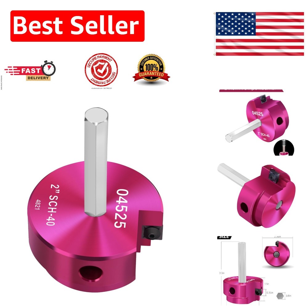 2-Inch Pipe Reamer with Carbide Insert for Effortless Plumbing Tasks