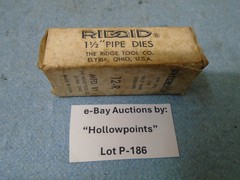 Ridgid NOS Pipe Threading Replacement 1-1/2&Prime; Die Set 12R Drop Head Threader P186