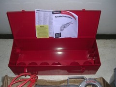 RIDGID 700 POWER PONY PIPE THREADER 6 12R DIE HEADS 1/2-2 OILER CASE MANUAL VISE