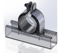 EMPIRE INDUSTRIES 8500Z0258 Cushion Clamp 2-5/8&Prime; Zinc-Plated Carbon Steel