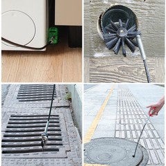 2-in-1 Flexible Drain Cleaning Tool Kit, 35&Prime; Plumbing Snake & 4-Claw Grabber