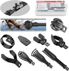 Heavy-Duty 6-Blade Root Cutter for 1.5-4&Prime; Pipes &ndash; 9-in-1 Set