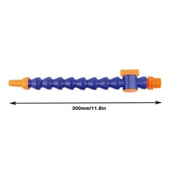 E-outstanding 5PCS 30cm 1/4Inch Thread Round Nozzle 11.81 inches, Blue,Orange