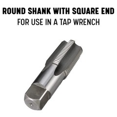 3/8 In. Carbon Steel NPT Pipe Tap and 37/64 In. High Speed Steel Drill Bit Set (