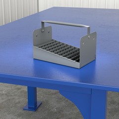 Jones Stephens N70050 1/2 Steel Nipple TOTE TRAY &ndash; 77 Cap &ndash; Grey
