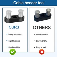 Cable Bender Tool Electrical, Wire Bender Tool for Most Wires, Maximum Bending U