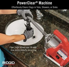 RIDGID PowerClear Drain Cleaning Machine &ndash; Red/Black