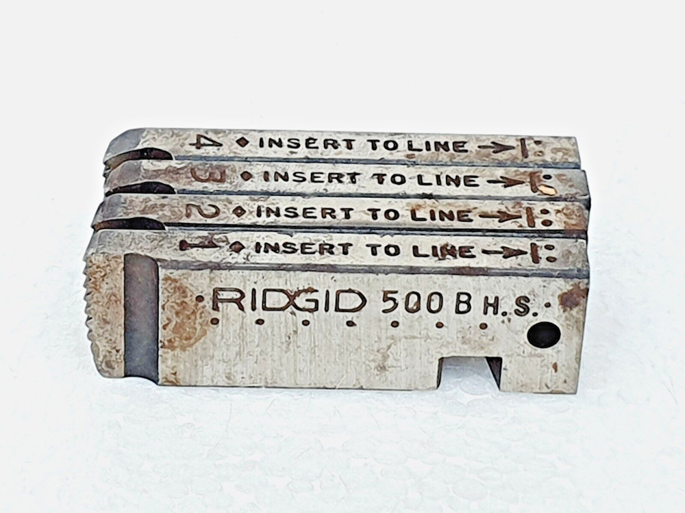 RIDGID 500B Bolt Dies 1/2&Prime;-13 UNC, High Speed Chasers For 500B Machine Heads