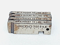 RIDGID 500B Bolt Dies 1/2&Prime;-13 UNC, High Speed Chasers For 500B Machine Heads