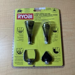 Ryobi A1224PK Cutter Tips for 50 ft Drain Auger, Quick-Connect, 5/16 Open Box