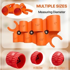 Pipe Deburring Tool Kit, 1/4&rdquo; to 1&rdquo; Adjustable, Inner/Outer Reamer for PVC, PP
