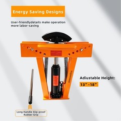 Hydraulic Pipe Bender 12 Ton, 90&deg;-180&deg; Tube Bender with 6 Dies (1/2&Prime;-2&Prime;) | He&hellip;