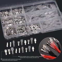 /360Pcs 2.8/4.8/6.3mm Quick Splice Male and Female Wire Spade Connector Crimp Te