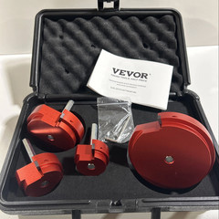 Vevor PVC Pipe Reamer Kit PVC Pipe Fitting PVC Socket Saver 1-1/2&rdquo;+2&rdquo;+3&rdquo;+4&rdquo; Red