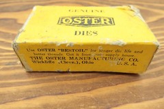 Oster 300 Threading Die Set 1-4 Size 1&Prime; & 1 1/4&Prime; NOS in Original Box