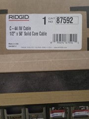 *RIDGID* 87592 C-44 IW SOLID CORE DRAIN CABLE **UNOPENED IN BOX**